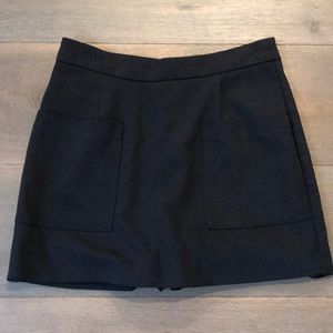 Zara black high waisted skort